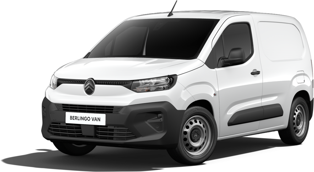 New ë-Berlingo white 3/4 front view