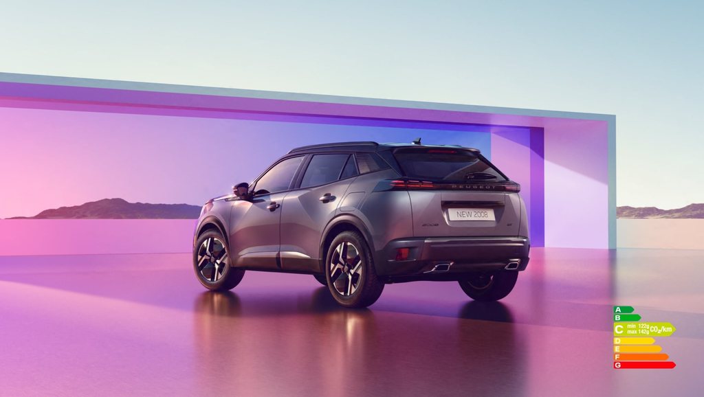 New SUV PEUGEOT 2008 Selenium grey rear view