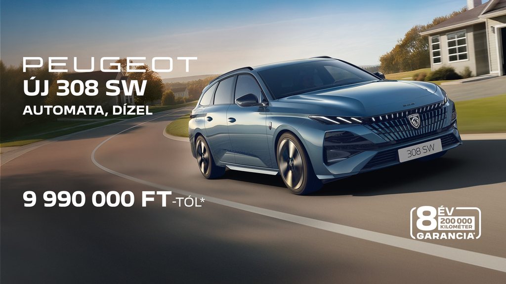 New PEUGEOT 308 SW front view
